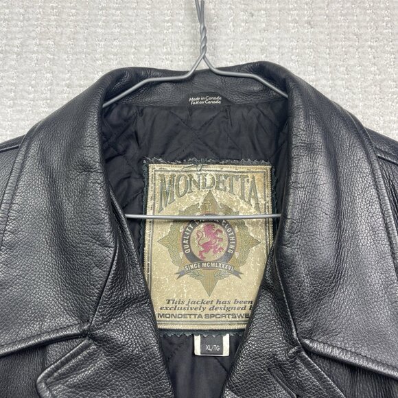 Alexander Keiths India Pale x Mondetta Mens Leather Jacket XL Canada Made Rare - Picture 4 of 16